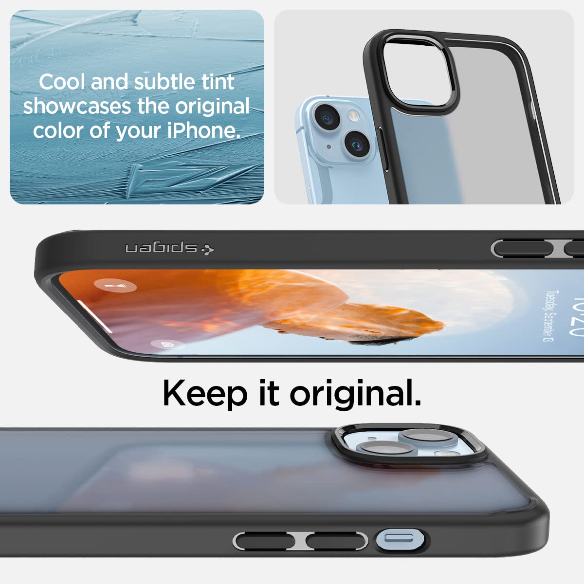 Spigen Ultra Hybrid Cover Compatible with iPhone 14 (Navy Blue)