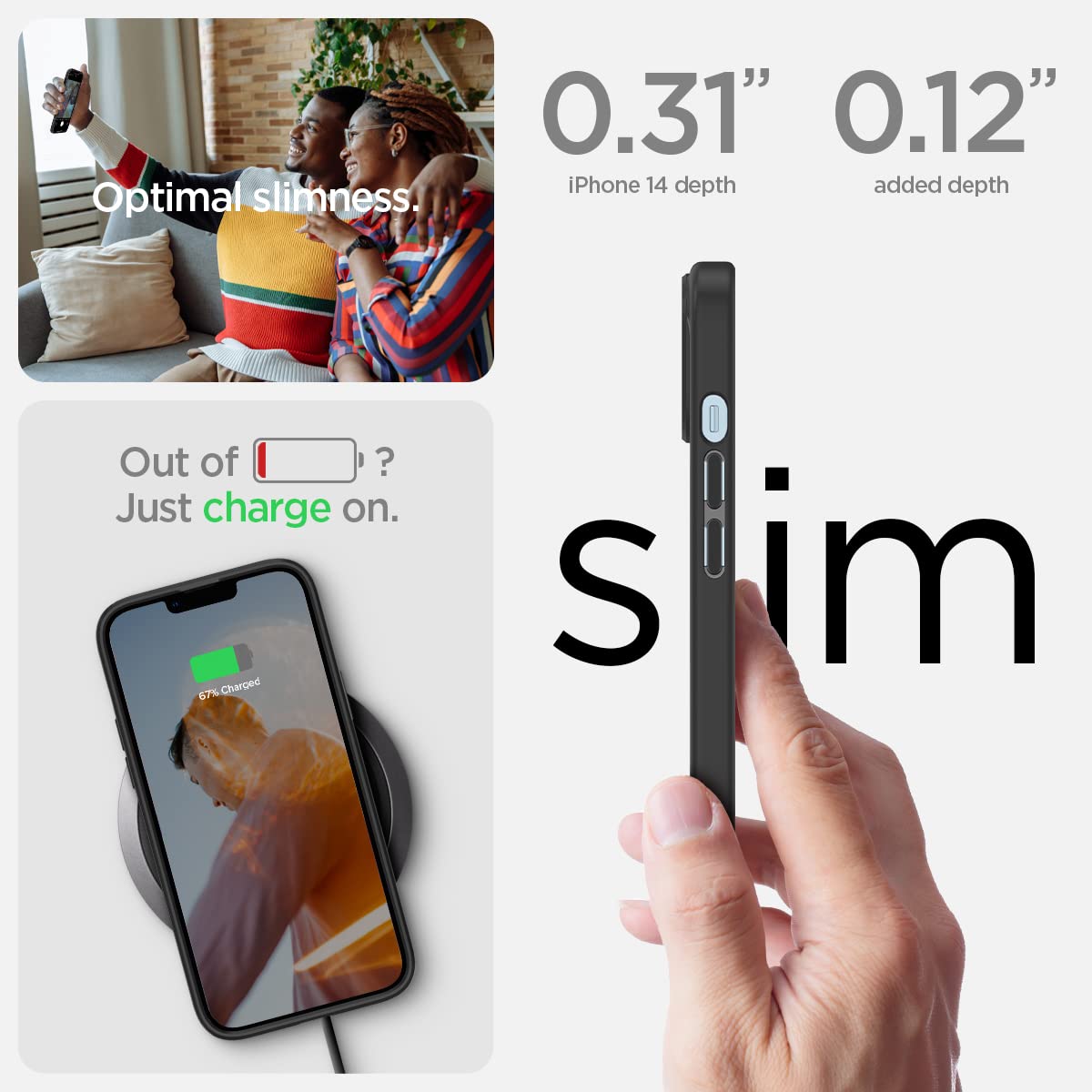 Spigen Ultra Hybrid Cover Compatible with iPhone 14 (Navy Blue)